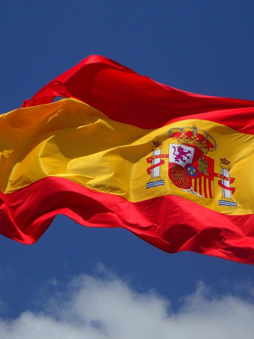 Eine Flagge des Landes Spanien
