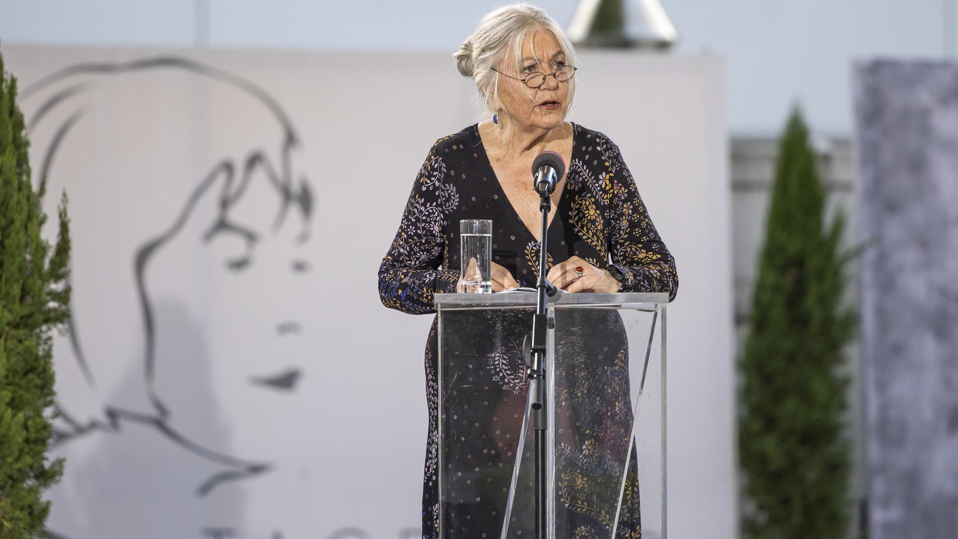  Die Eröffnungsrednerin Helga Schubert im Rahmen der Eröffnung der 50. Tage der deutschsprachigen Literatur am Mittwoch, 24. Juni 2026. Bis zum Sonntag lesen 14 Autorinnen und Autoren in Klagenfurt um die Wette.