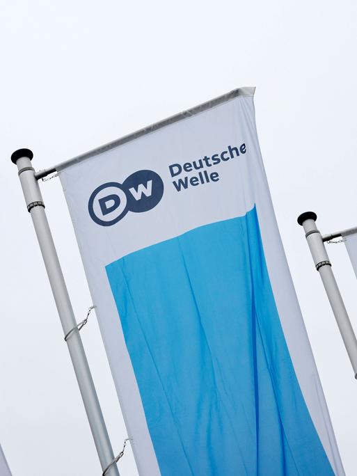 Das Logo der Deutschen Welle (DW) 