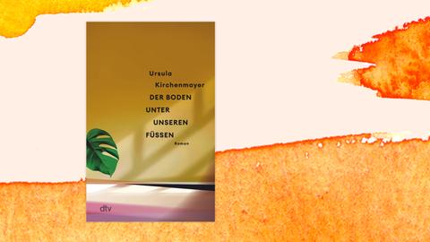 Cover von Ursula Kirchenmayers Roman "Der Boden unter unseren Füßen": Es zeigt die Wand eines Zimmers mit einer stilisierten Zimmerpflanze.