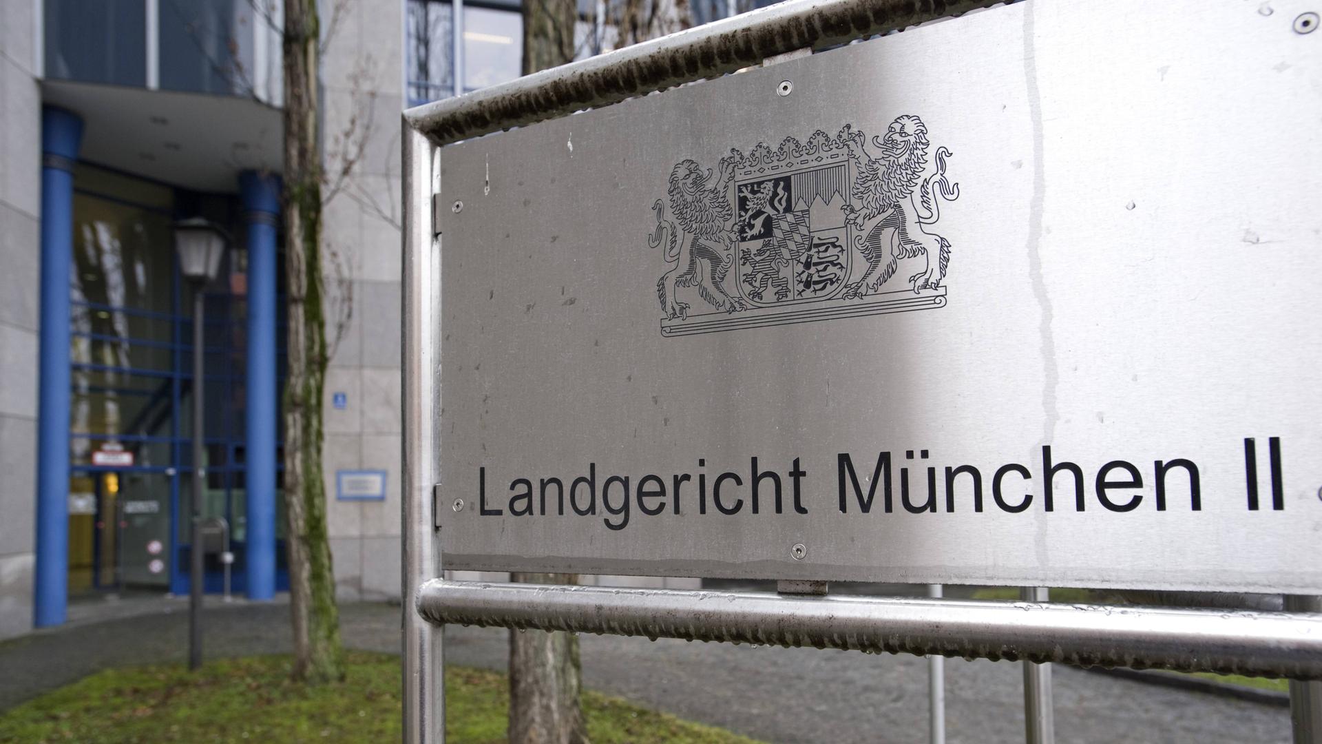 Schild zum Landgericht München II 