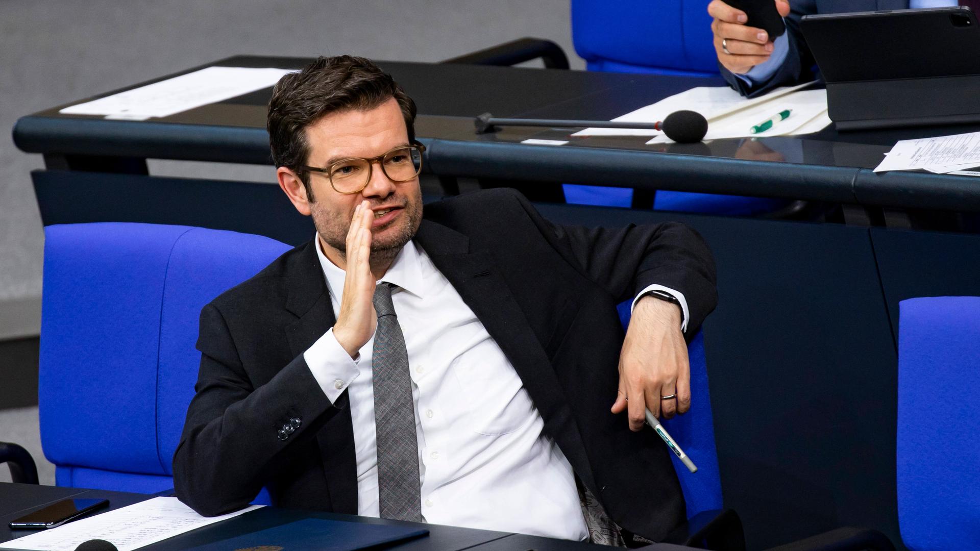 Justizminister Marco Buschmann während der 51. Sitzung im Bundestag am 8. September 2022.