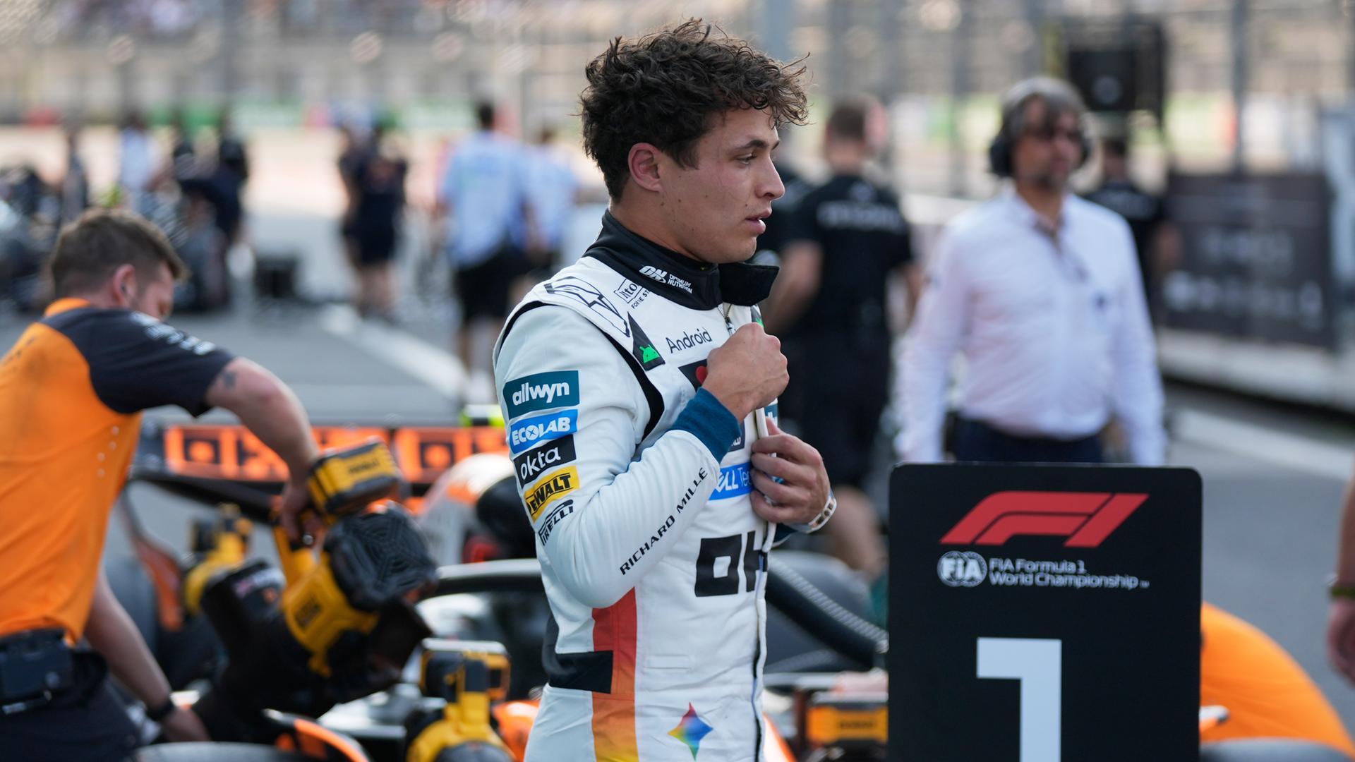 Der britische McLaren-Pilot Lando Norris beim Grand Prix von Mexiko Der britische McLaren-Pilot Lando Norris beim Grand Prix von Mexiko
