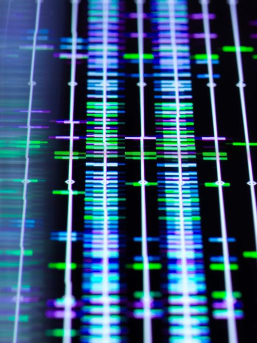 Computerdarstellung einer DNA-Sequenz Computerdarstellung einer DNA-Sequenz