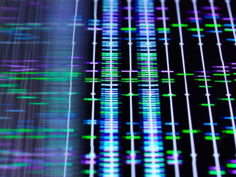 Computerdarstellung einer DNA-Sequenz Computerdarstellung einer DNA-Sequenz