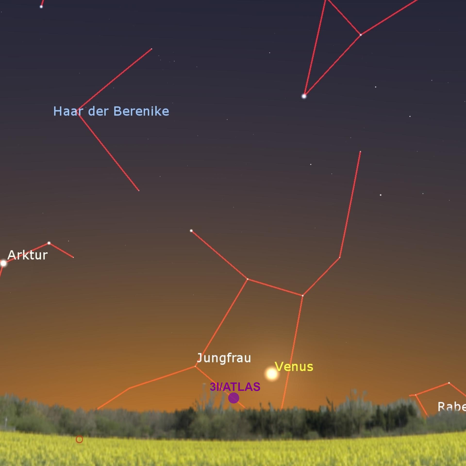 Kosmischer Besucher - Interstellarer Komet nahe bei der Venus