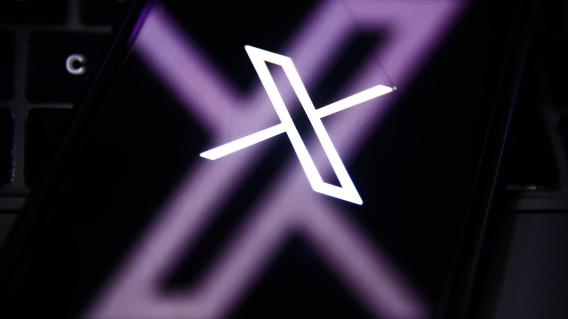 Das Logo von X, früher bekannt als Twitter