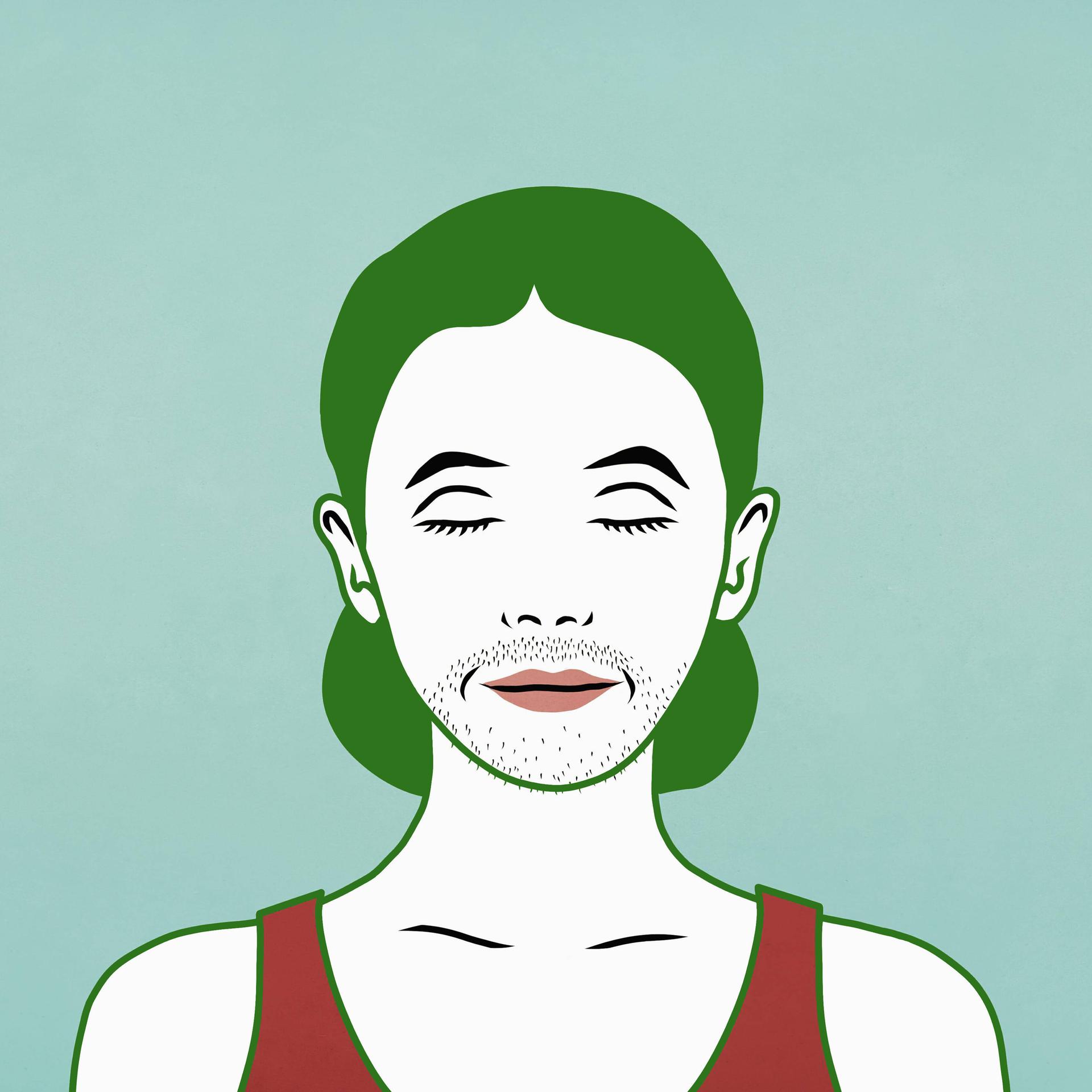 Maxime van Velzen - Grüne Haare, nicht-binär und mit klarer Haltung