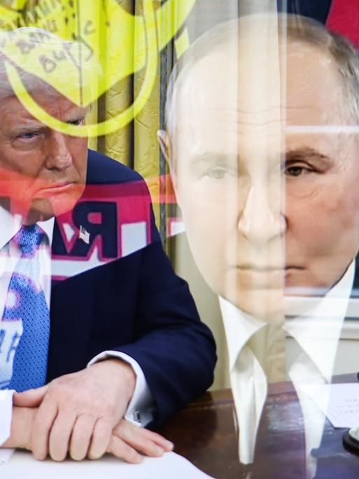 Collage: US-Präsident Donald Trump (links) und Russlands
Präsident Vladimir Putin (rechts)