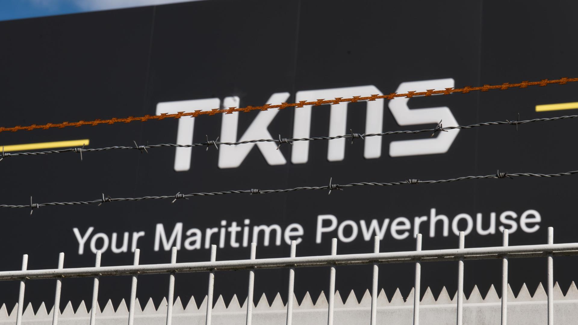 Das Verwaltungsgebäude von Thyssenkrupp Marine Systems (TKMS) in Kiel. 