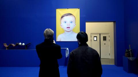 Ausstellungsansicht einer Kunstausstellung von Camille Henrot "Days are Dogs" im Pariser Palais de Tokyo. 