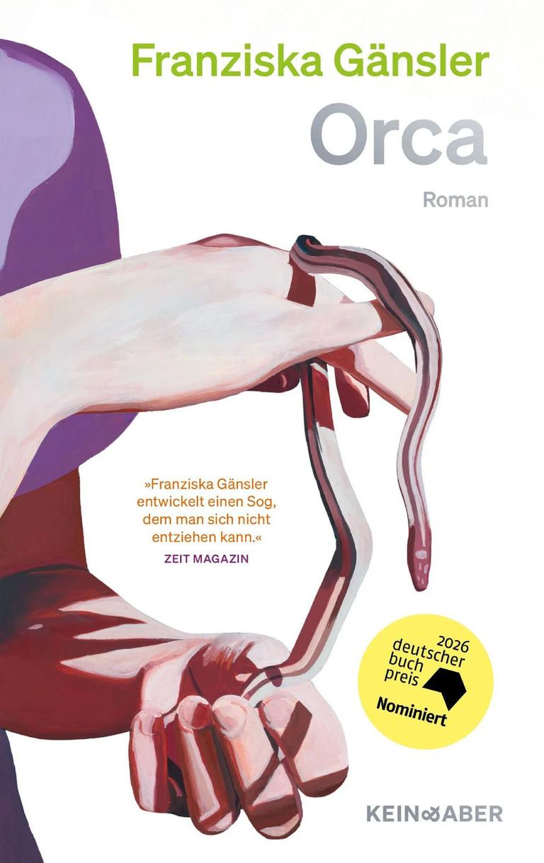 Cover des Romans "Orca" von Franziska Gänsler Cover des Romans "Orca" von Franziska Gänsler