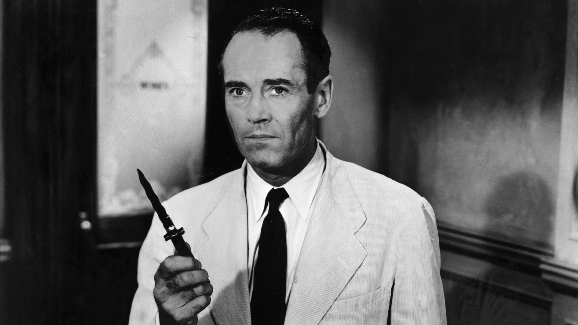  Henry Fonda in der Schlüsselrolle des Geschworenen Nummer 8 in Sidney Lumets Film "Die zwölf Geschworenen" von 1957 