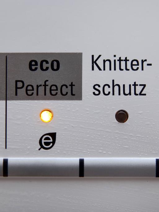 Eco-Taste auf einer Waschmaschine