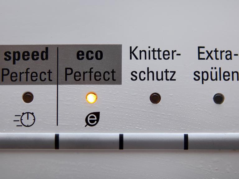 Eco-Taste auf einer Waschmaschine
