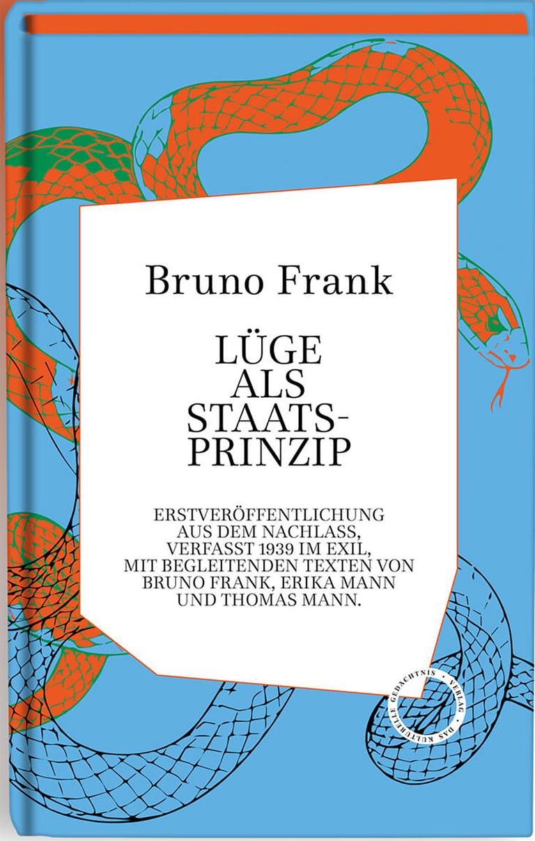 Buchcover von Bruno Franks Essay "Lüge als Staatsprinzip", erschienen 2024.