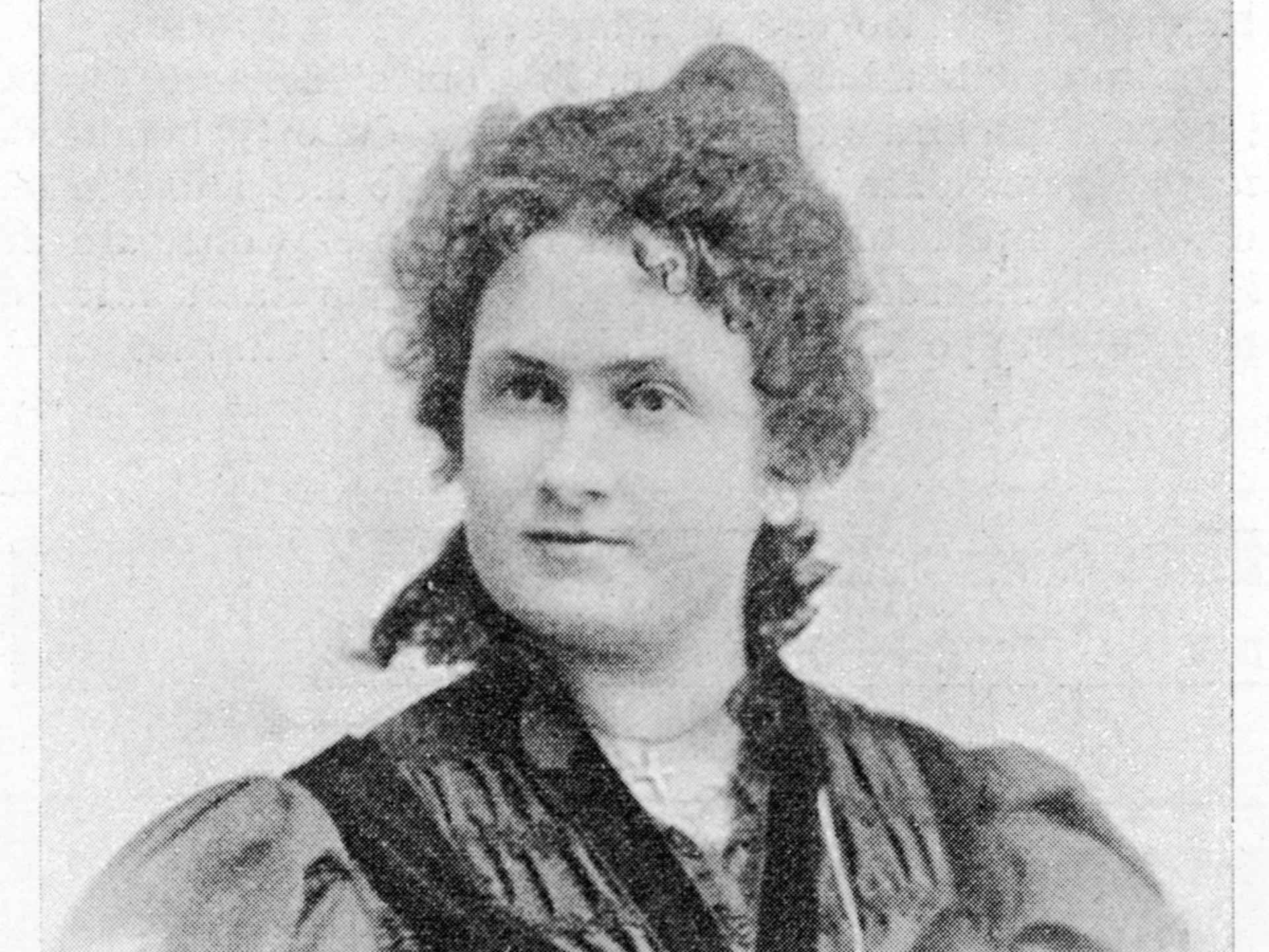 Die italienische Ärztin und Reformpädagogin Maria Montessori (1870-1952) in schwarz-weiß