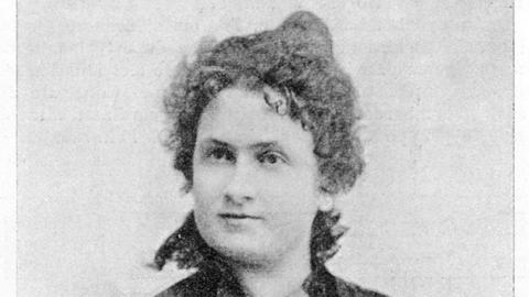 Die italienische Ärztin und Reformpädagogin Maria Montessori (1870-1952) in schwarz-weiß