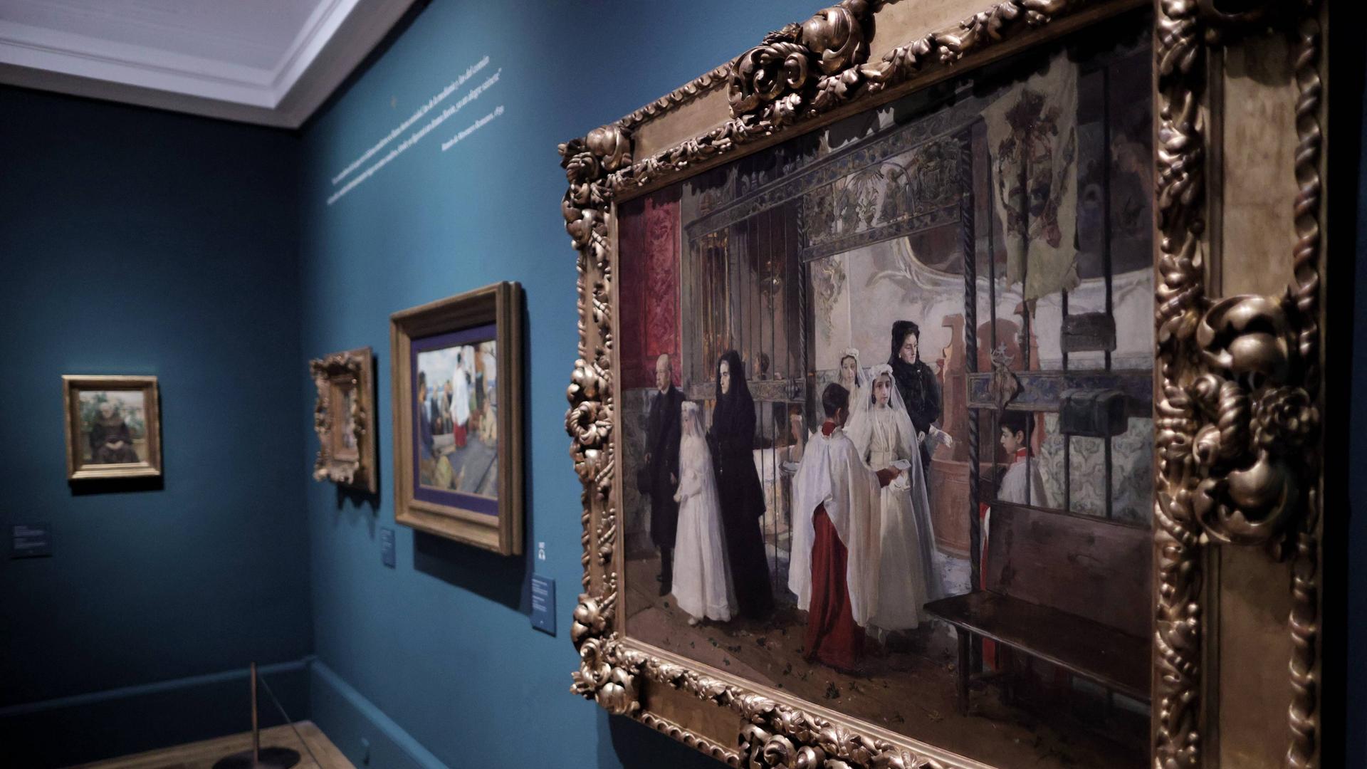  Die Ausstellung im Sorolla-Museum in Madrid, Spanien.