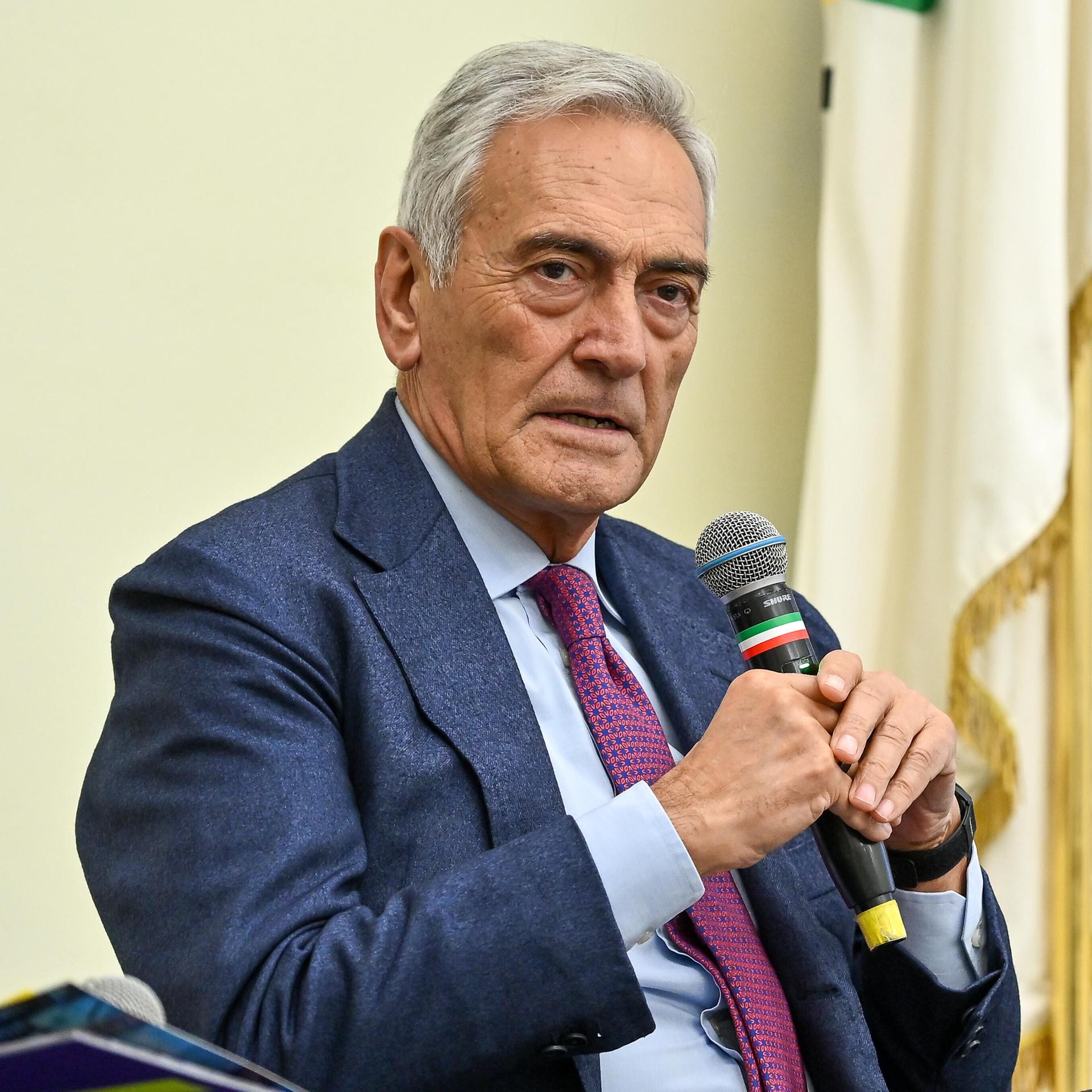 Der Präsident des italienischen Fußballverbands FIGC, Gabriele Gravina