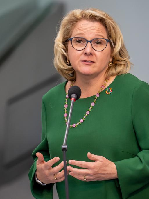 Svenja Schulze (SPD), Bundesministerin für wirtschaftliche Zusammenarbeit und Entwicklung.
