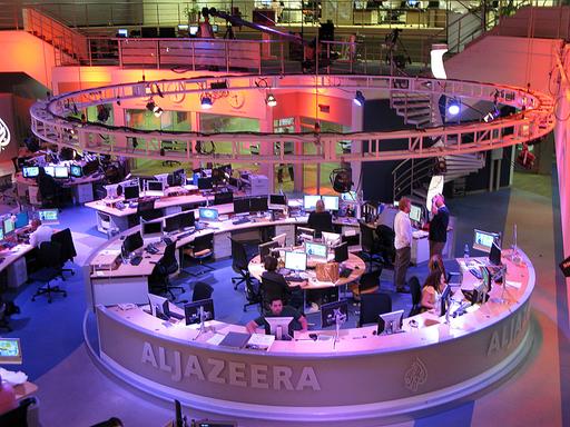 Newsroom des arabischen Fernsehsenders Al-Dschasira in Doha