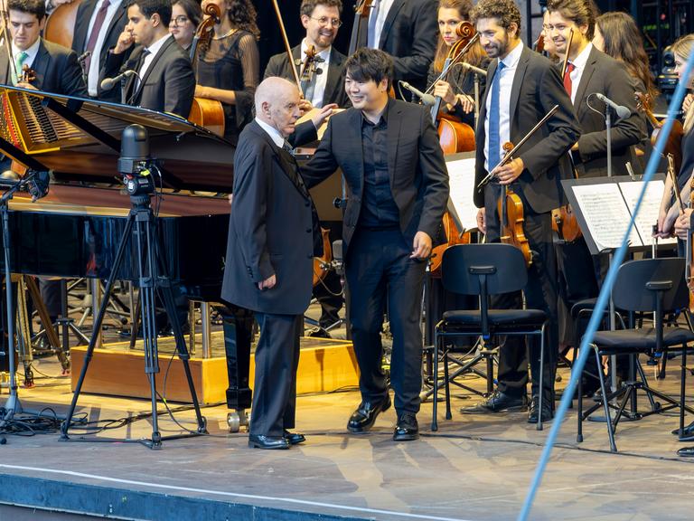 West-Eastern Divan Orchestra - Daniel Barenboim und Lang Lang, Klassik, open air am 10.08.2025, Waldbühne, Berlin, Deutschland 