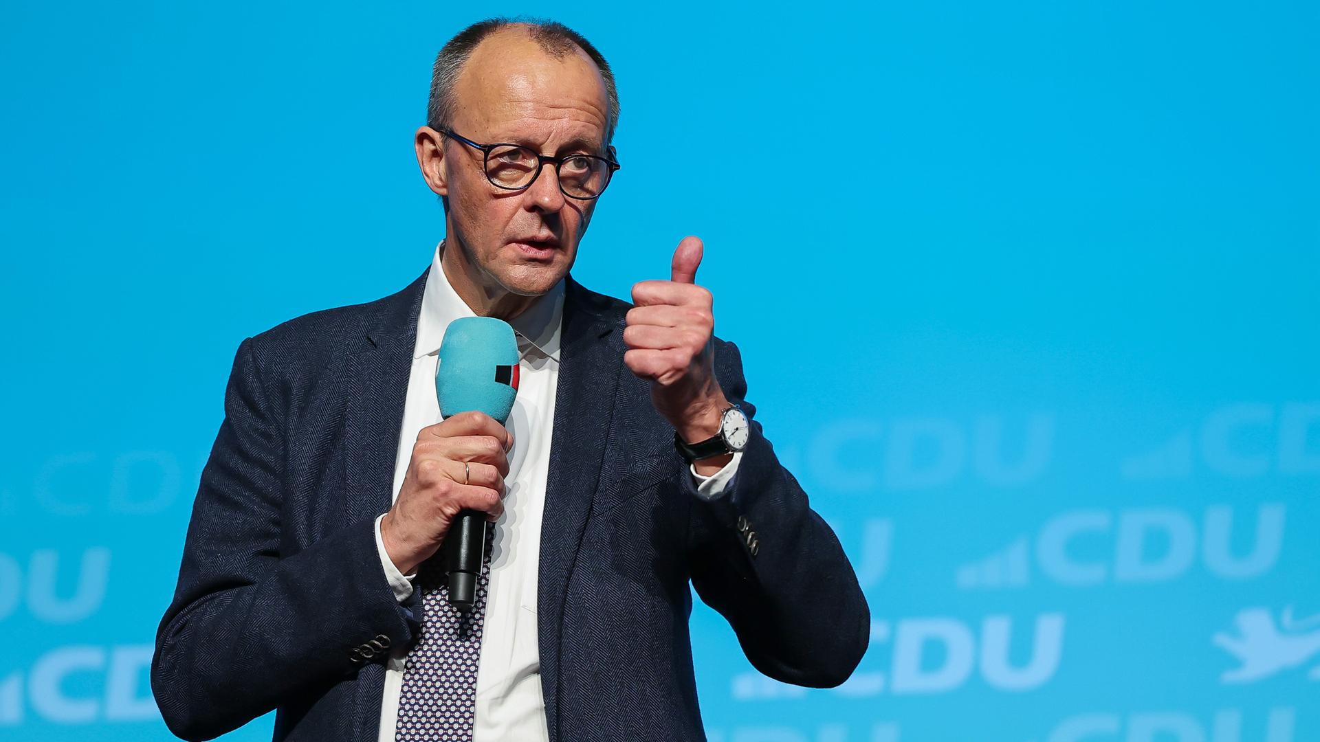 Friedrich Merz, Bundesvorsitzender der CDU und Kanzlerkandidat der Union