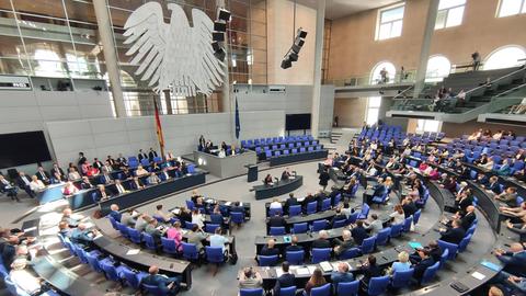 Blick ins Plenum des Deutschen Bundestag