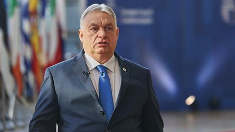 Viktor Orbán, Ministerpräsident von Ungarn, im EU-Gebäude in Brüssel