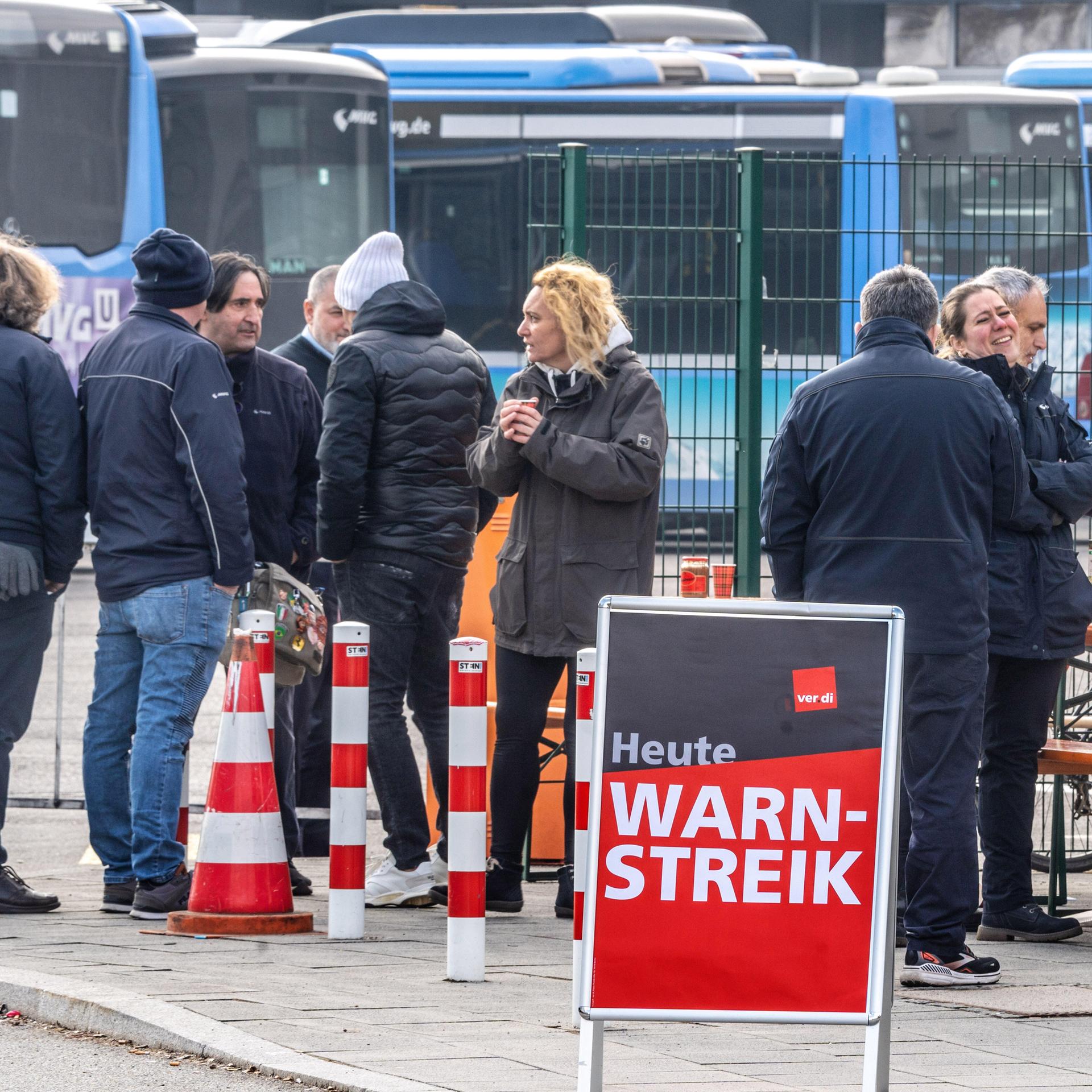 Tarifkonflikt - Bayern: Heute wieder Streiks im kommunalen Nahverkehr