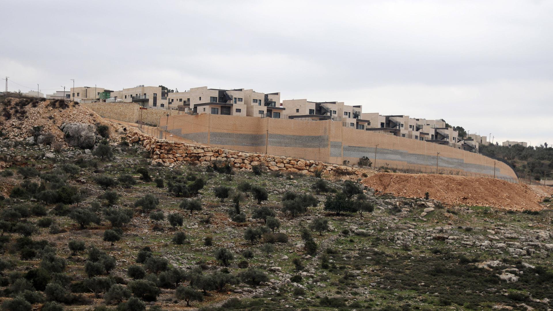 Eine israelische Siedlungen im Westjordanland