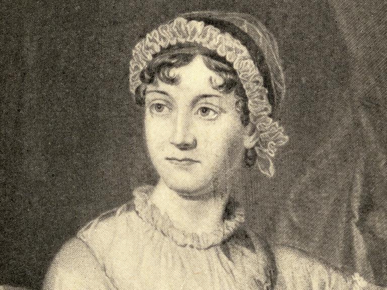 Porträt der englischen Schriftstellerin Jane Austen (1775-1817), datiert 1810.