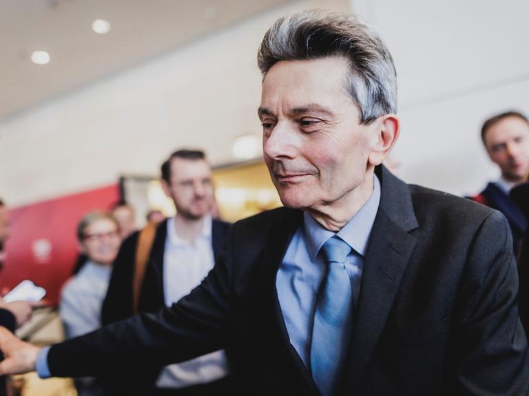 Rolf Muetzenich, ehemaliger SPD Fraktionsvorsitzender, aufgenommen nach der Fraktionssitzung der SPD in Berlin, 26.02.2025.