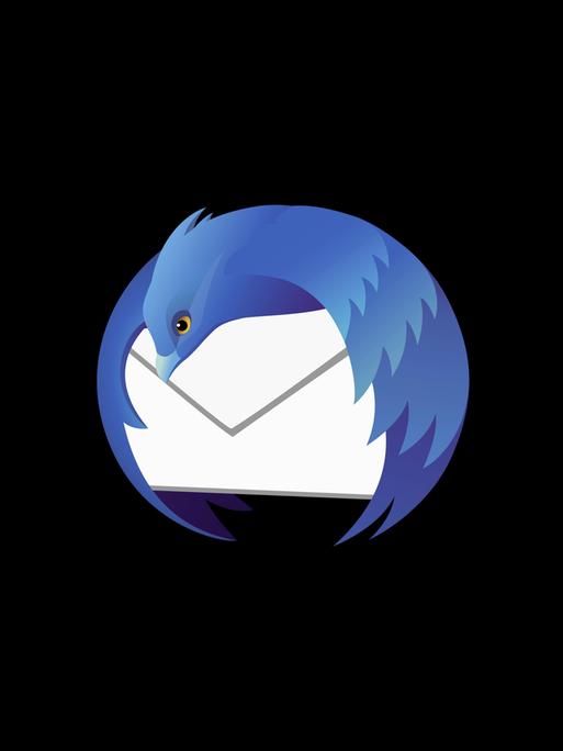Das Logo von Mozilla Thunderbird, ein Open Source Computerprogramm.