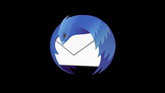 Das Logo von Mozilla Thunderbird, ein Open Source Computerprogramm.