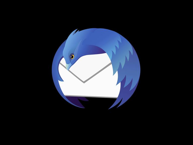 Das Logo von Mozilla Thunderbird, ein Open Source Computerprogramm.