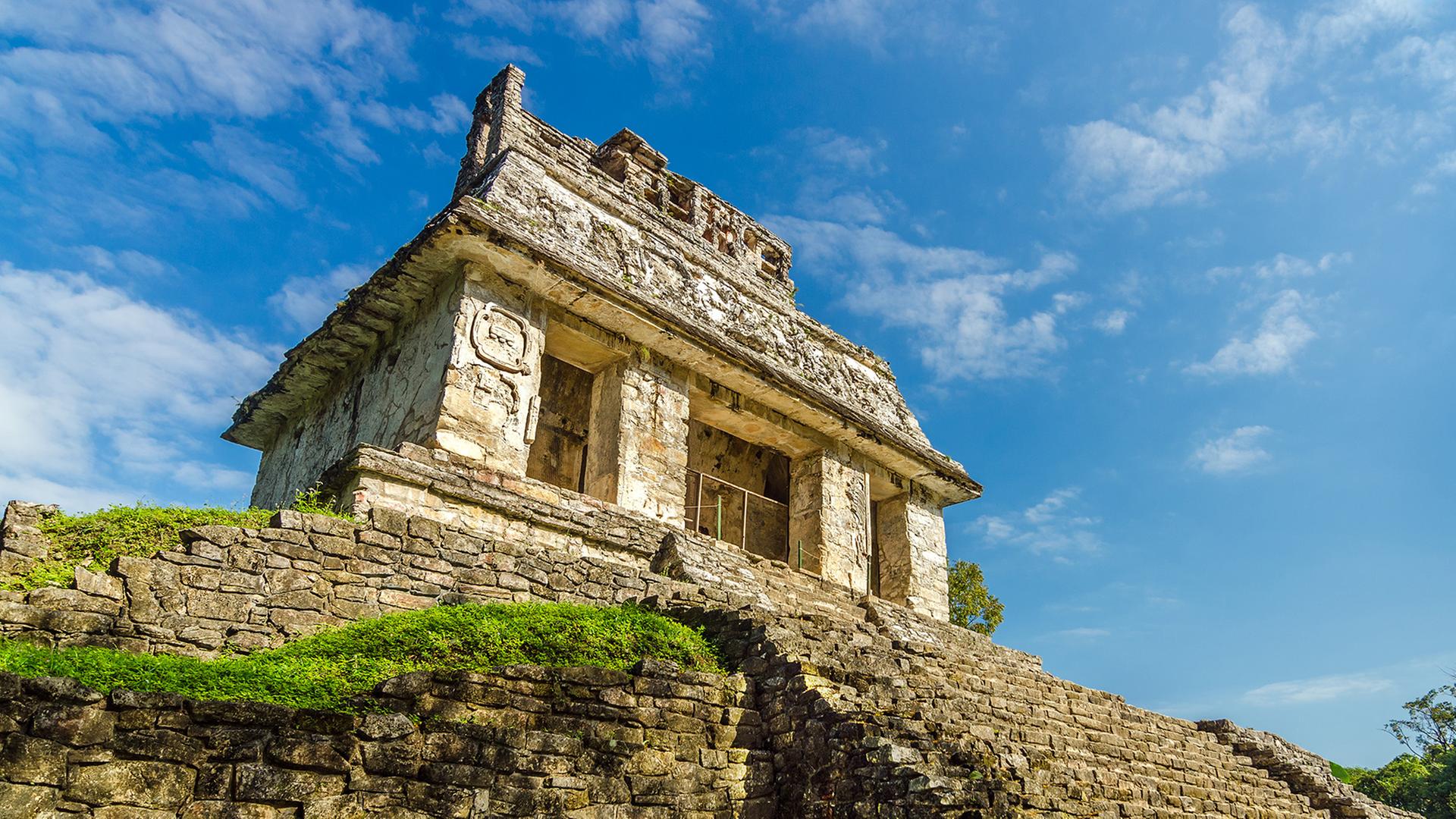 EinTempel der Mayas. 