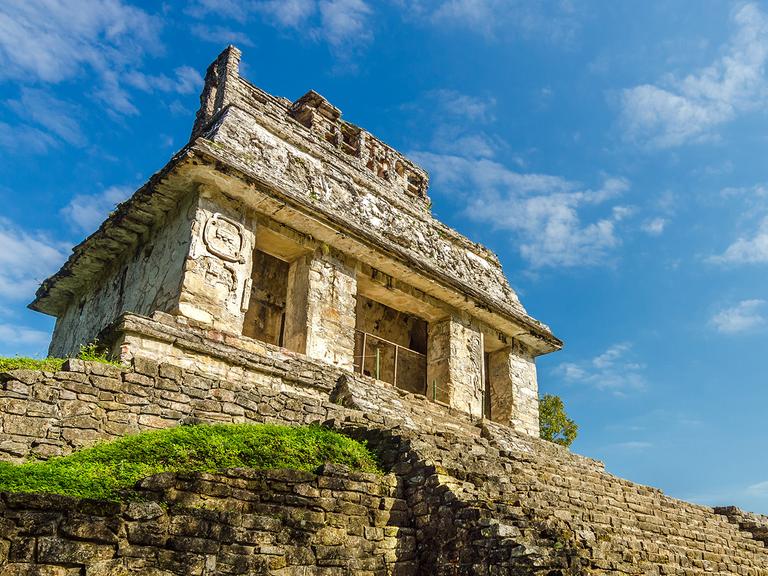 EinTempel der Mayas. 