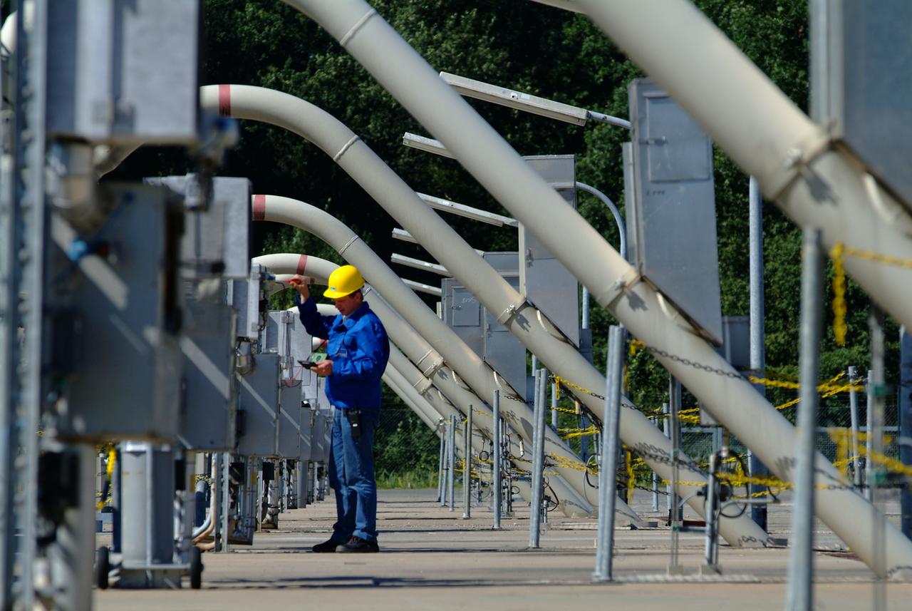 Der Erdgasspeicher in Rehden ist mit einer Kapazität von 3,9 Milliarden Kubikmetern Erdgas der größte Erdgasspeicher in Westeuropa. (Pressefoto von Astora)