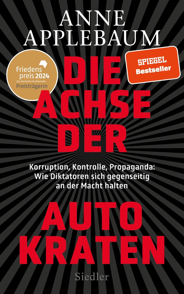 Abgebildet ist das Cover des Buches "Die Achse der Autokraten" von Anne Applebaum.