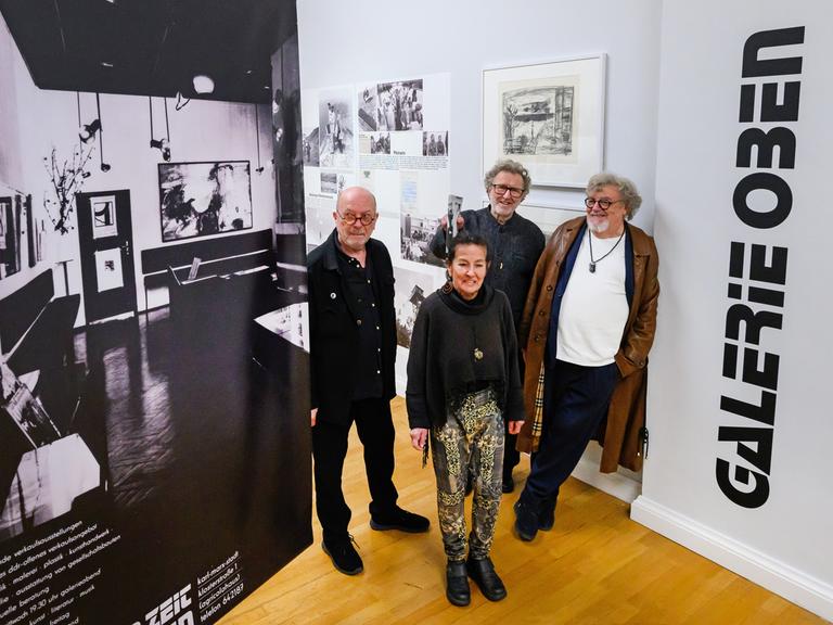 Künstlergruppe „Clara Mosch“: Thomas Ranft (v.l.), Dagmar Ranft-Schinke, Michael Morgner und Gregor-Torsten Kozik