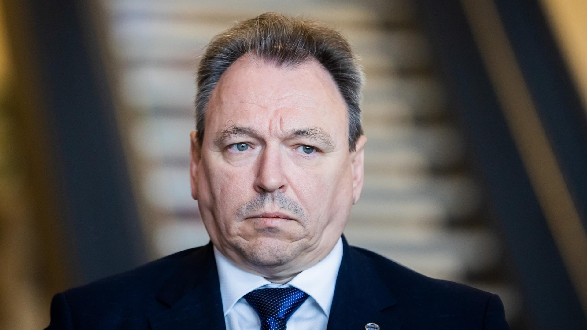 Mario Reiß, neuer GDL-Chef), schaut ernst. Mario Reiß, neuer GDL-Chef), schaut ernst.