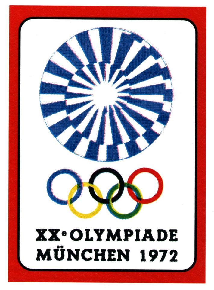 Eine Spirale, von Otl Aicher mit Hilfe eines Computers entwickelt, ist Kernstück des Logos für die XX. Olympischen Spiele, die vom 26. August bis zum 11. September 1972 in München ausgetragen werden.