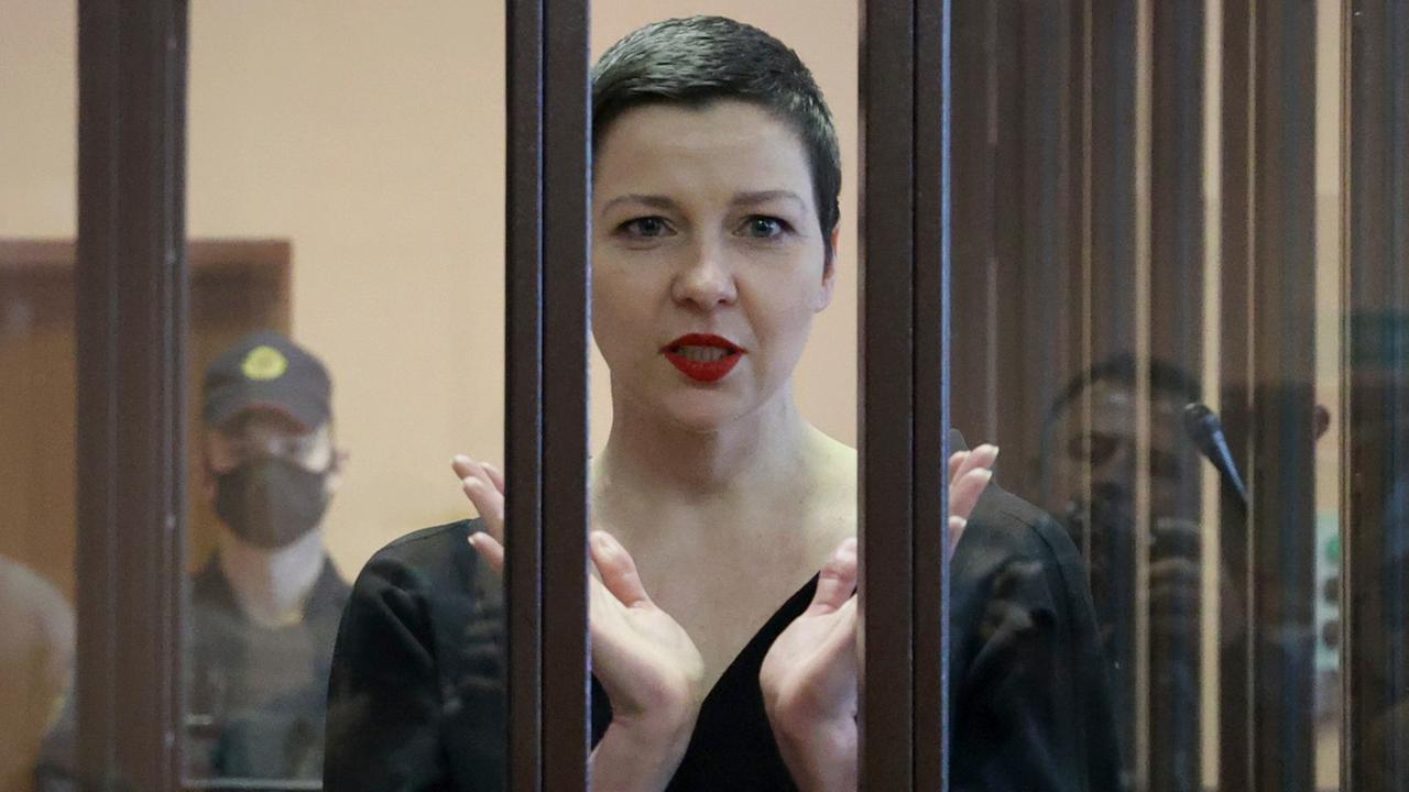 MINSK, BELARUS - SEPTEMBER 6, 2021: Belarusian opposition activist Maria Kolesnikova, who is a member of the Presidium of the opposition Coordination Council, appears for a sentencing hearing at the Minsk Region Court. The court found Kolesnikova guilty of conspiracy and participating in an extremist group and sentenced her to 11 years in prison. Belarus held a presidential election in August 2020. According to the Central Election Commission, incumbent President Lukashenko won. The first runner-up, opposition candidate Tikhanovskaya, refused to recognise the election results and fled the country. Later, Tikhanovskaya initiated the creation of the oppposition Coordination Council, with an aim of coordinating a transfer of power from the incumbent president and organising a new presidential election. After the 2020 Presidential Election, Belarusian Prosecutor General's Office opened a criminal investigation against members of the opposition's Coordination Council, accusing them of calls to seize power. Ramil Nasibulin/BelTA/TASS MINSK, BELARUS - SEPTEMBER 6, 2021: Belarusian opposition activist Maria Kolesnikova, who is a member of the Presidium of the opposition Coordination Council, appears for a sentencing hearing at the Minsk Region Court. The court found Kolesnikova guilty of conspiracy and participating in an extremist group and sentenced her to 11 years in prison. Belarus held a presidential election in August 2020. According to the Central Election Commission, incumbent President Lukashenko won. The first runner-up, opposition candidate Tikhanovskaya, refused to recognise the election results and fled the country. Later, Tikhanovskaya initiated the creation of the oppposition Coordination Council, with an aim of coordinating a transfer of power from the incumbent president and organising a new presidential election. After the 2020 Presidential Election, Belarusian Prosecutor General's Office opened a criminal investigation against members of the opposition's Coordination Council, accusing them of calls to seize power. Ramil Nasibulin/BelTA/TASS