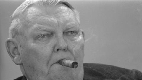 Ludwig Erhard in einer Aufnahme von 1966