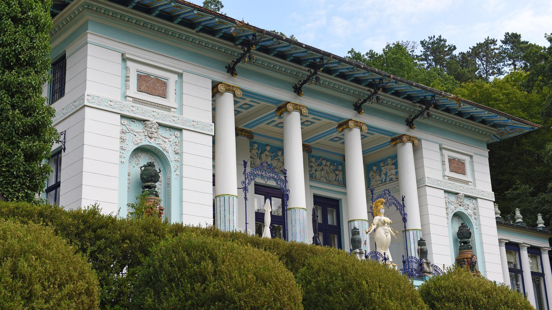 Außenansicht des Ernst Fuchs Museums in der Otto Wagner Villa in Hütteldorf, Wien, Österreich, Europa