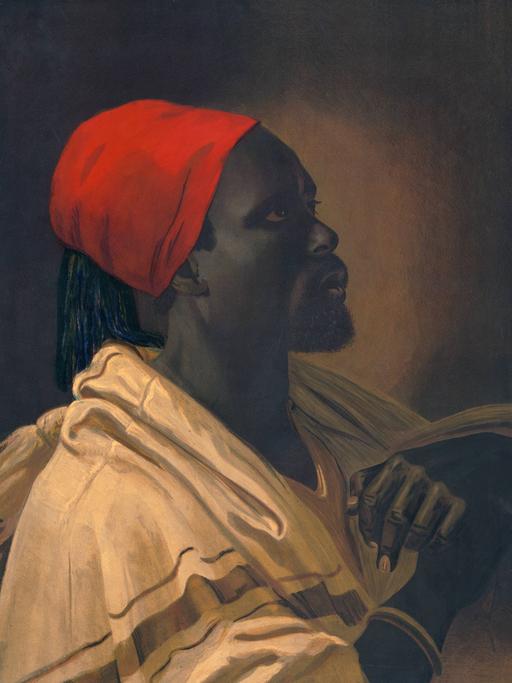 Gemaltes Porträt im weihevollen Stil von Toussaint Louverture, 