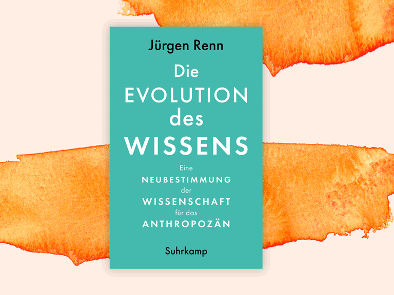 Cover von Jürgen Renns Buch „Die Evolution des Wissens“ - weiße Schrift auf grünem Einband.
