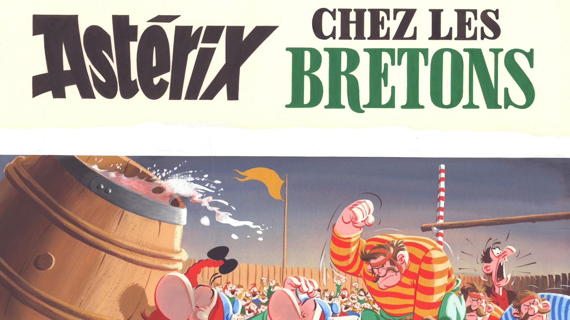 Das Cover von "Asterix bei den Briten" in französischer Sprache 